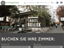 Tablet Screenshot of hotel-basilisk.ch